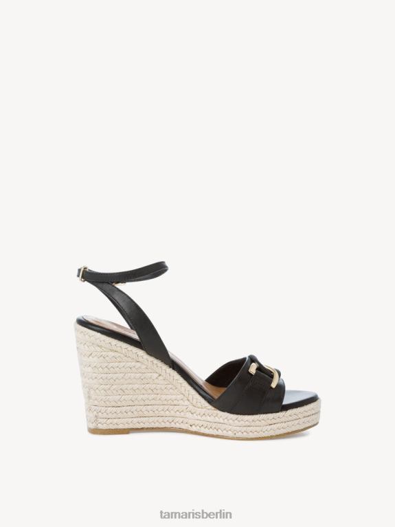 de Tamaris Frauen Sandale aus Leder – Schwarz 0LHV42080 Schuhe