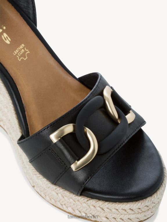 de Tamaris Frauen Sandale aus Leder – Schwarz 0LHV42080 Schuhe