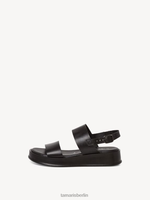 de Tamaris Frauen Sandale aus Leder – Schwarz 0LHV42161 Schuhe