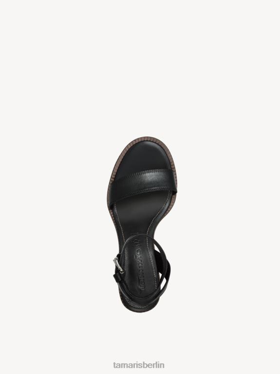 de Tamaris Frauen Sandale aus Leder – Schwarz 0LHV42205 Schuhe