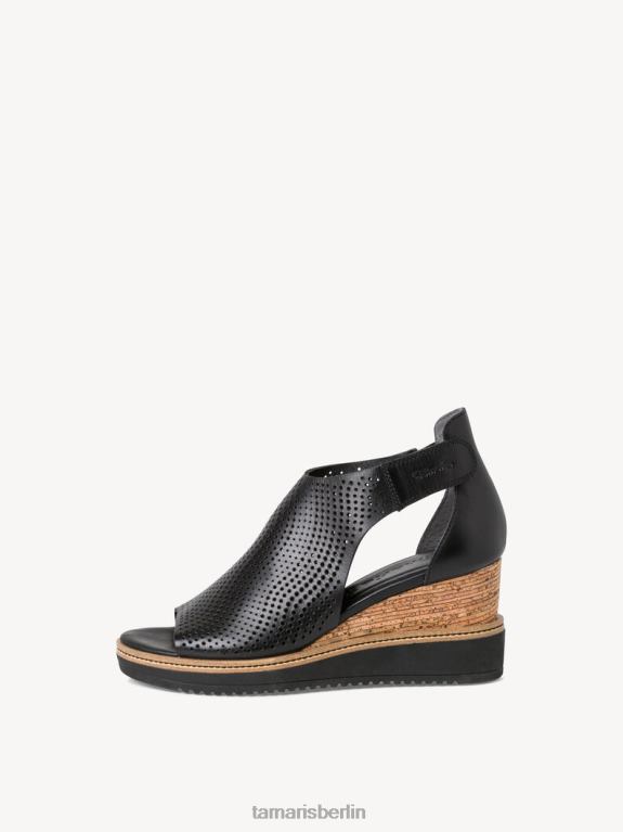 de Tamaris Frauen Sandale aus Leder – Schwarz 0LHV42240 Schuhe