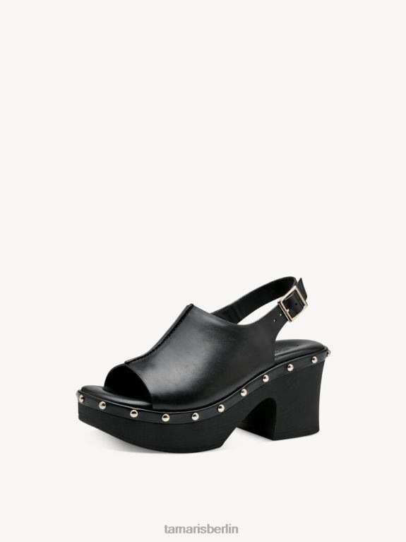 de Tamaris Frauen Sandale aus Leder – Schwarz 0LHV422 Schuhe