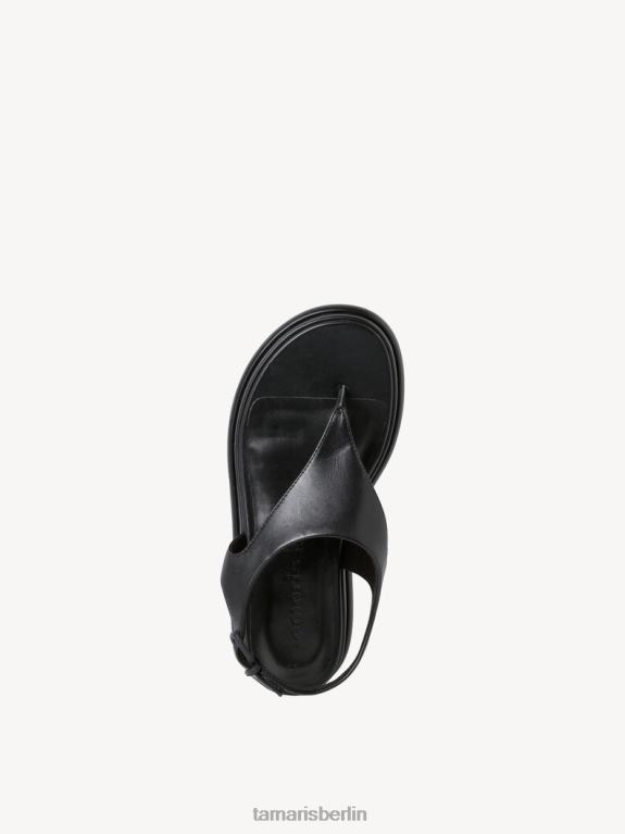 de Tamaris Frauen Sandale aus Leder – Schwarz 0LHV42316 Schuhe