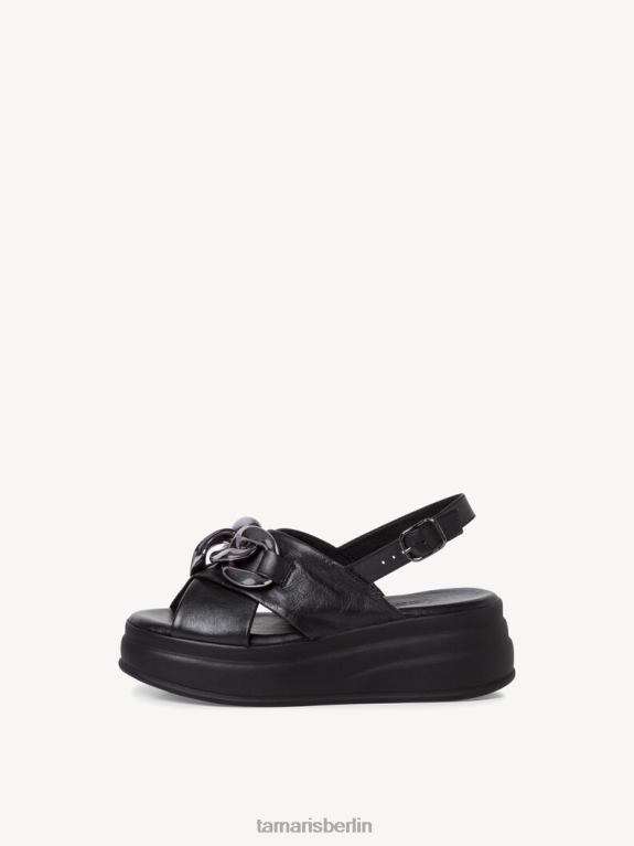de Tamaris Frauen Sandale aus Leder – Schwarz 0LHV4504 Schuhe