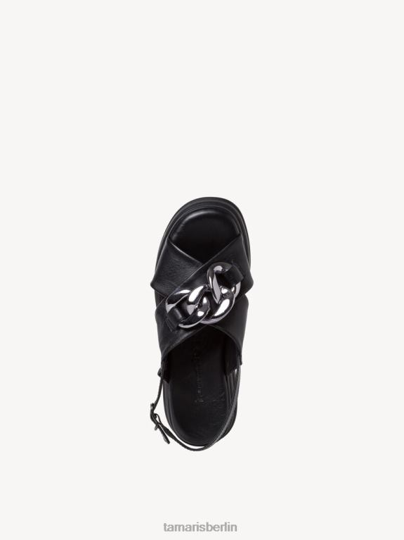 de Tamaris Frauen Sandale aus Leder – Schwarz 0LHV4504 Schuhe