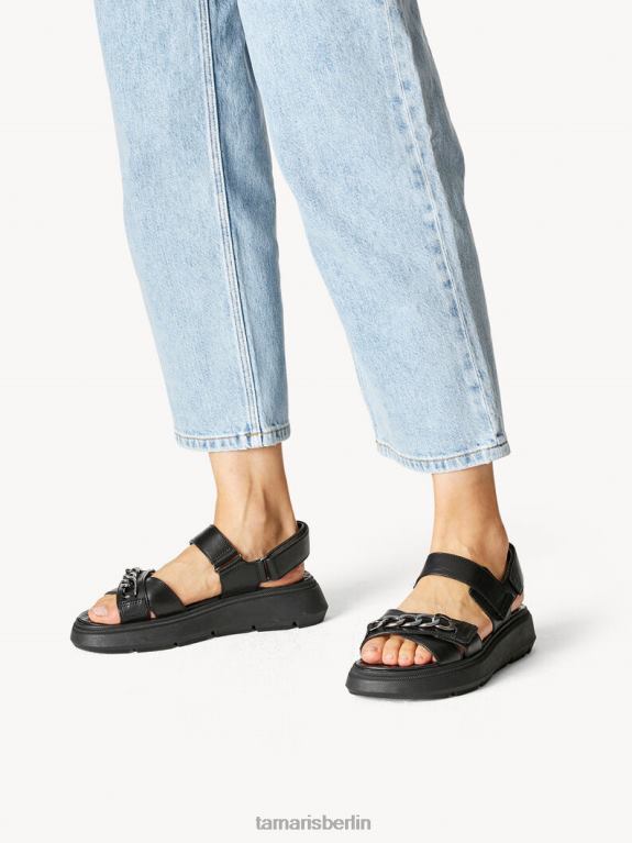 de Tamaris Frauen Sandale aus Leder – Schwarz 0LHV4577 Schuhe