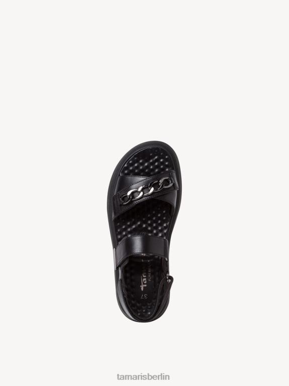 de Tamaris Frauen Sandale aus Leder – Schwarz 0LHV4577 Schuhe