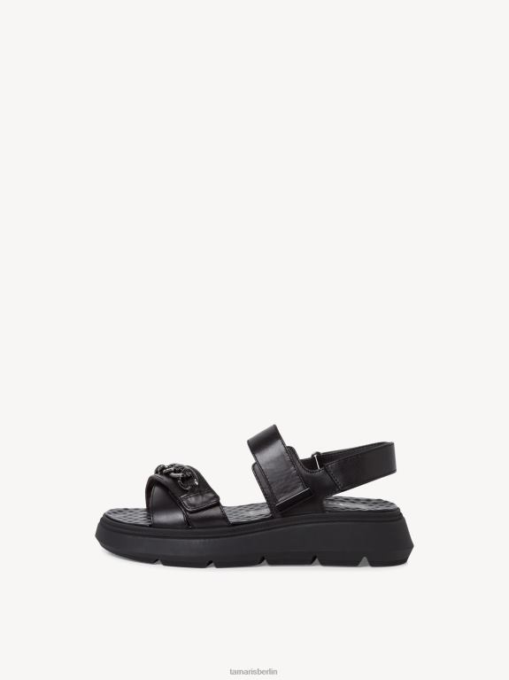 de Tamaris Frauen Sandale aus Leder – Schwarz 0LHV4577 Schuhe