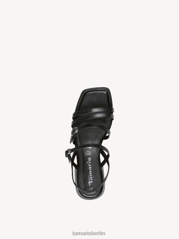 de Tamaris Frauen Sandale aus Leder – Schwarz 0LHV4616 Schuhe
