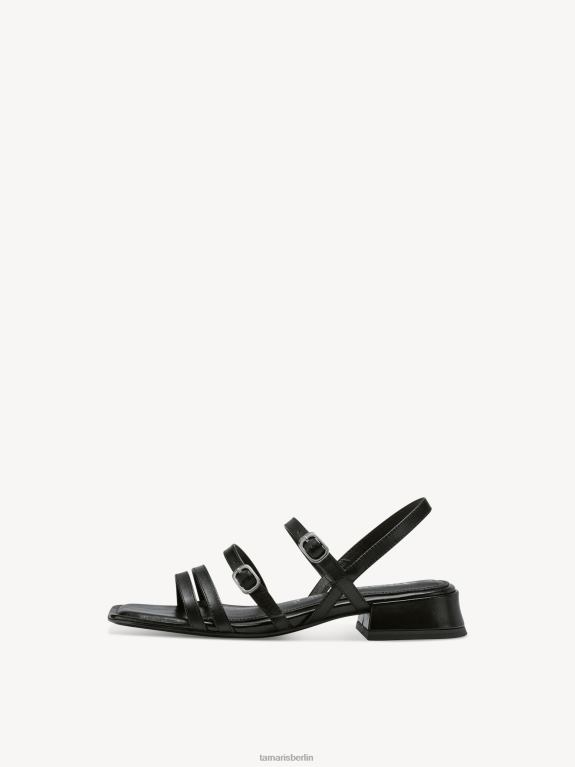 de Tamaris Frauen Sandale aus Leder – Schwarz 0LHV4616 Schuhe