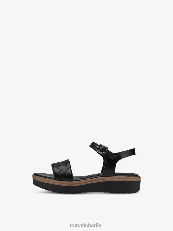 de Tamaris Frauen Sandale aus Leder – Schwarz 0LHV4618 Schuhe