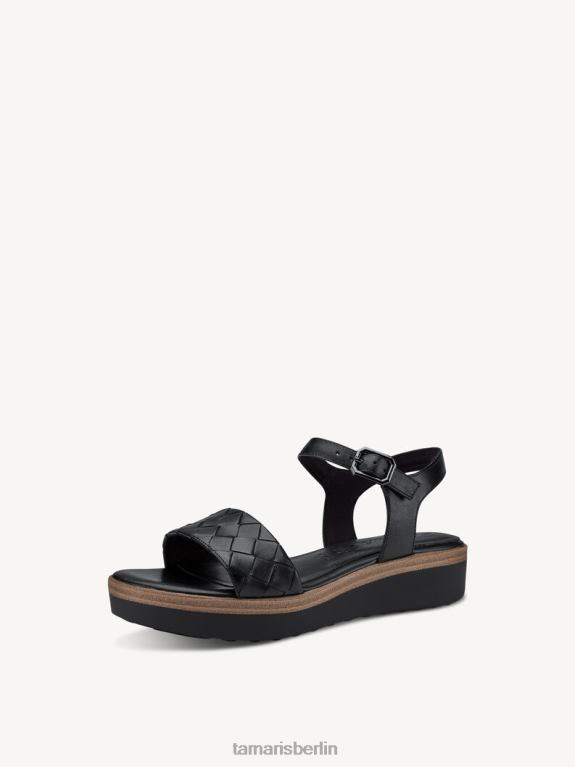 de Tamaris Frauen Sandale aus Leder – Schwarz 0LHV4618 Schuhe