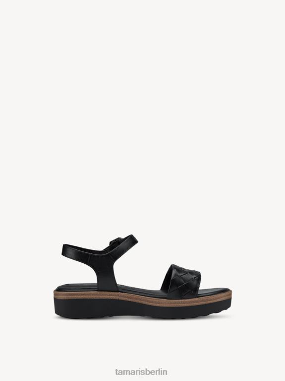 de Tamaris Frauen Sandale aus Leder – Schwarz 0LHV4618 Schuhe