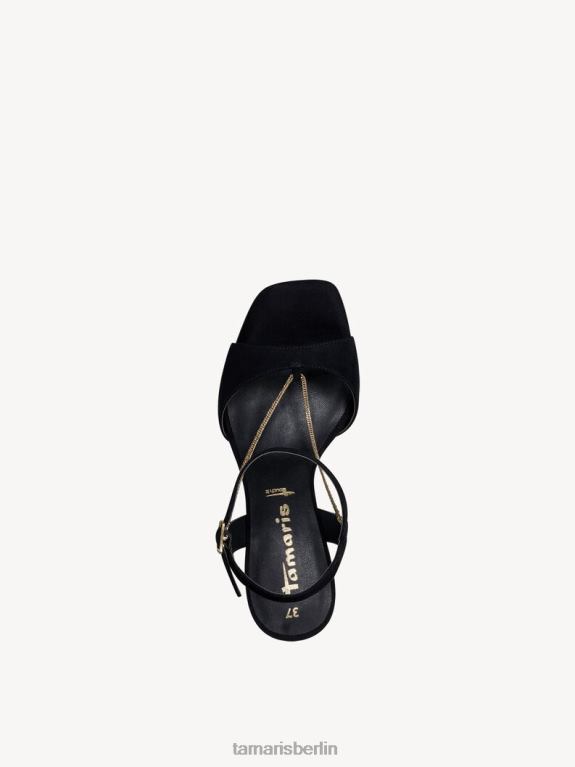 de Tamaris Frauen Sandale aus Leder – Schwarz 0LHV4724 Schuhe