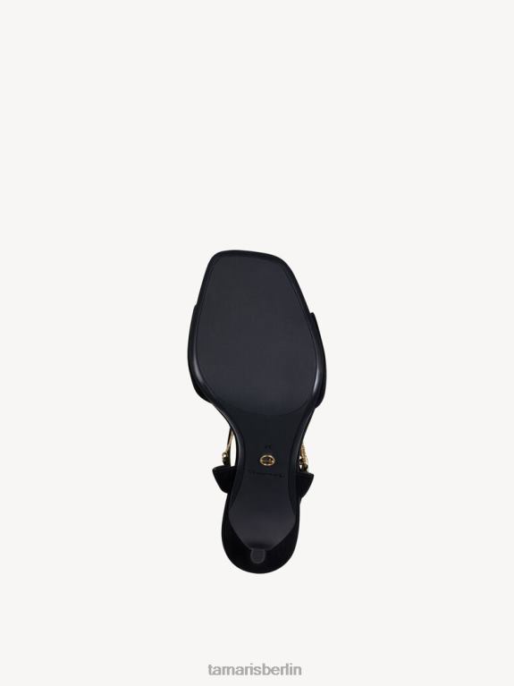 de Tamaris Frauen Sandale aus Leder – Schwarz 0LHV4724 Schuhe