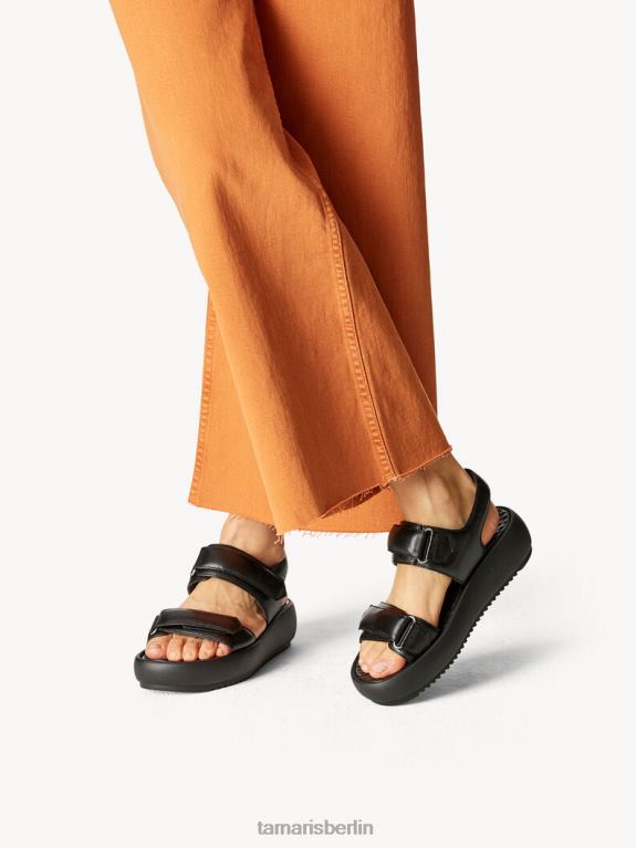de Tamaris Frauen Sandale aus Leder – Schwarz 0LHV4793 Schuhe