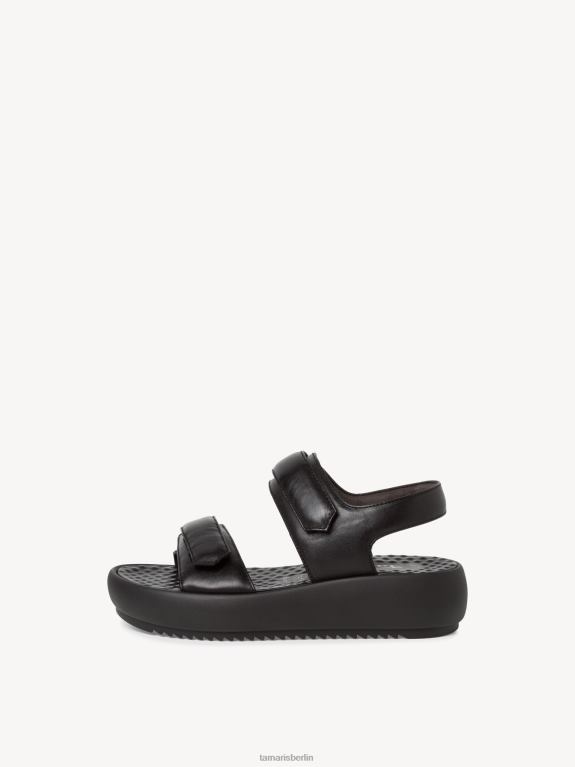 de Tamaris Frauen Sandale aus Leder – Schwarz 0LHV4793 Schuhe