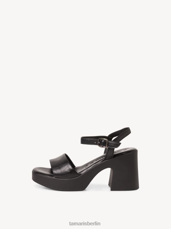 de Tamaris Frauen Sandale aus Leder – Schwarz 0LHV4837 Schuhe