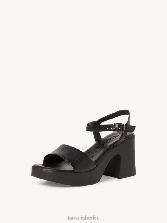 de Tamaris Frauen Sandale aus Leder – Schwarz 0LHV4837 Schuhe