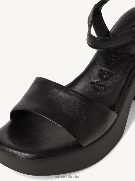 de Tamaris Frauen Sandale aus Leder – Schwarz 0LHV4837 Schuhe