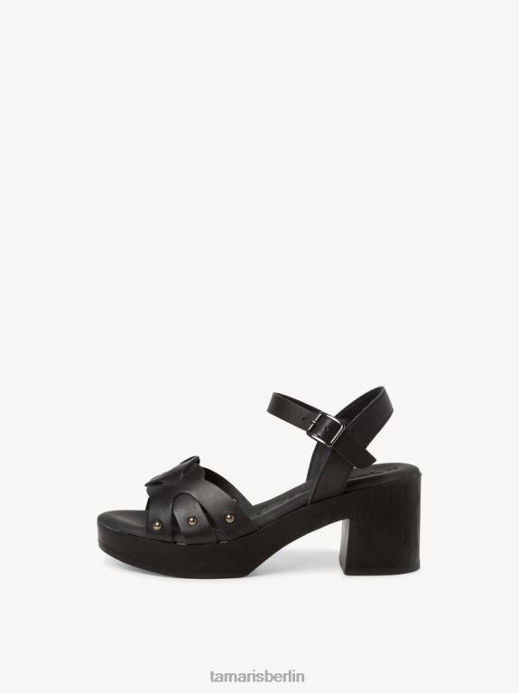 de Tamaris Frauen Sandale aus Leder – Schwarz 0LHV4866 Schuhe