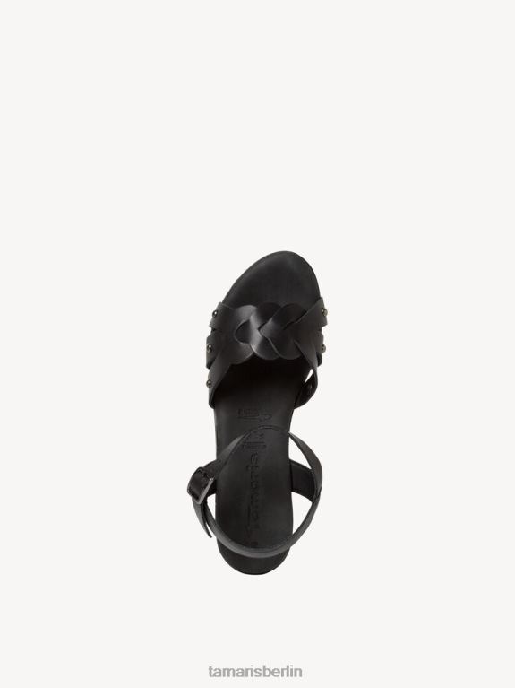 de Tamaris Frauen Sandale aus Leder – Schwarz 0LHV4866 Schuhe