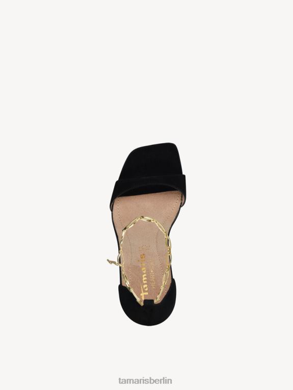 de Tamaris Frauen Sandale aus Leder – Schwarz 0LHV4887 Schuhe