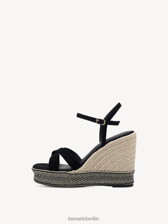 de Tamaris Frauen Sandale aus Leder – Schwarz 0LHV4911 Schuhe