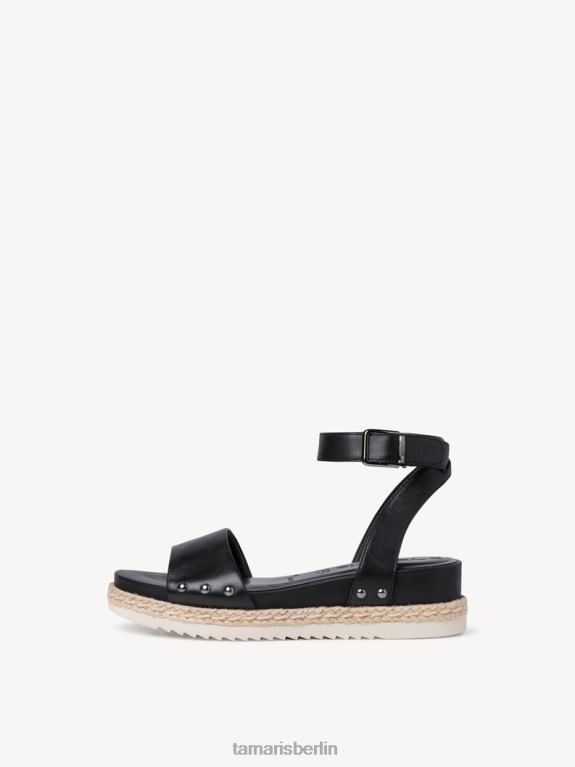 de Tamaris Frauen Sandale aus Leder – Schwarz/Schwarzes Leder 0LHV41226 Schuhe
