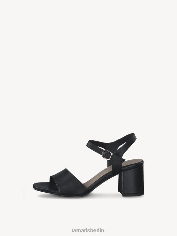 de Tamaris Frauen Sandale aus Leder – Schwarz/Schwarzes Leder 0LHV41311 Schuhe