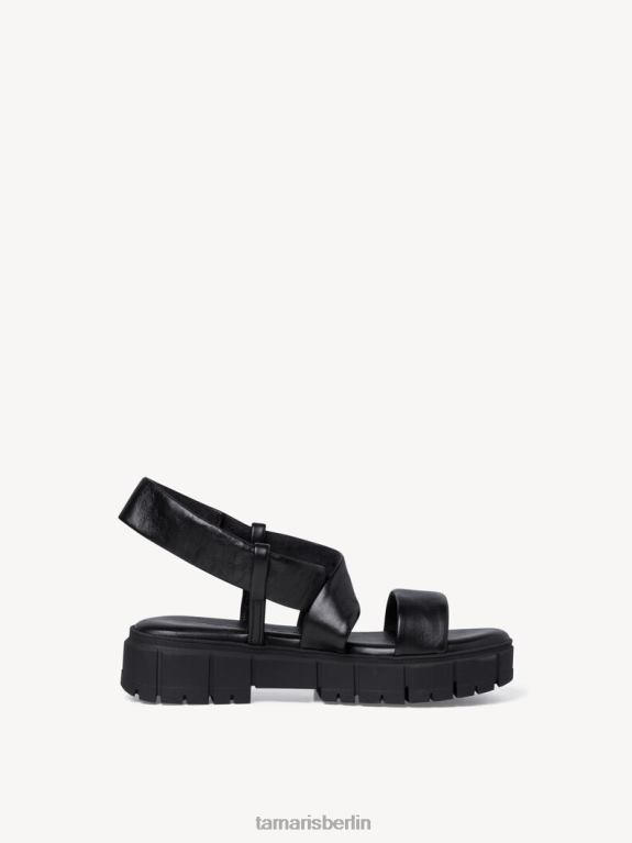 de Tamaris Frauen Sandale aus Leder – Schwarz/Schwarzes Leder 0LHV41776 Schuhe