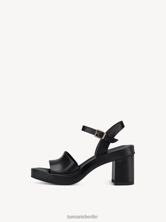 de Tamaris Frauen Sandale aus Leder – Schwarz/Schwarzes Leder 0LHV4820 Schuhe
