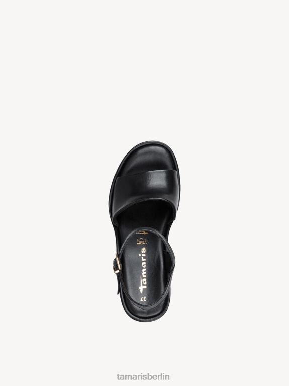 de Tamaris Frauen Sandale aus Leder – Schwarz/Schwarzes Leder 0LHV4820 Schuhe