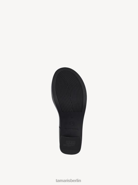de Tamaris Frauen Sandale aus Leder – Schwarz/Schwarzes Leder 0LHV4820 Schuhe