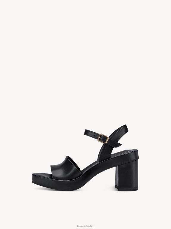de Tamaris Frauen Sandale aus Leder – Schwarz/Schwarzes Leder 0LHV4820 Schuhe