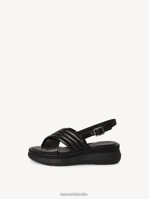 de Tamaris Frauen Sandale aus Leder – Schwarz/Schwarzes Leder 0LHV4876 Schuhe