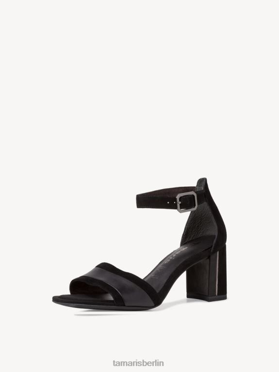 de Tamaris Frauen Sandale aus Leder – Schwarz/schwarzes Wildleder 0LHV41722 Schuhe
