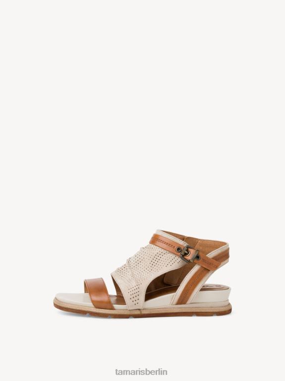 de Tamaris Frauen Sandale aus Leder – Weiß/Elfenbein 0LHV41652 Schuhe