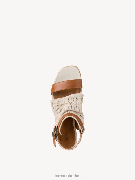 de Tamaris Frauen Sandale aus Leder – Weiß/Elfenbein 0LHV41652 Schuhe