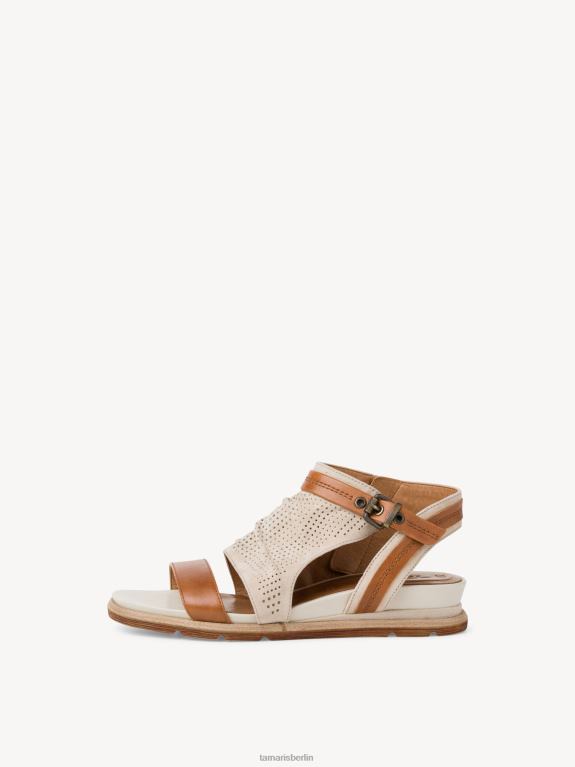 de Tamaris Frauen Sandale aus Leder – Weiß/Elfenbein 0LHV41652 Schuhe