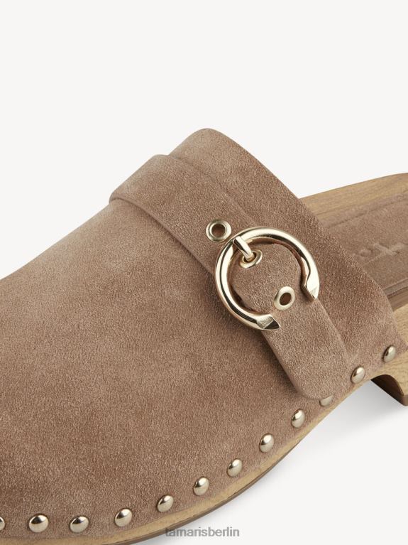 de Tamaris Frauen Sandale aus Leder – braunes/kamelfarbenes Wildleder 0LHV4517 Schuhe