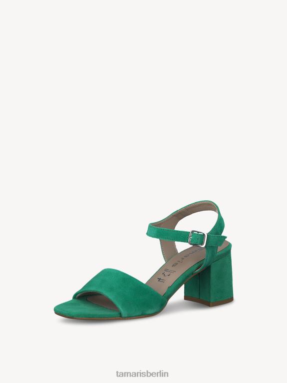 de Tamaris Frauen Sandale aus Leder – grün/grünes Wildleder 0LHV41355 Schuhe