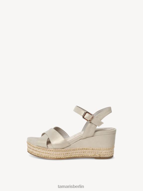 de Tamaris Frauen Sandale aus Leder mit Absatz – braun/cashm.pea.sued 0LHV4828 Schuhe