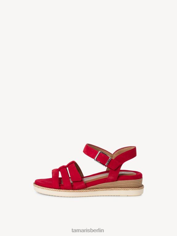de Tamaris Frauen Sandale aus Leder – rot 0LHV41290 Schuhe