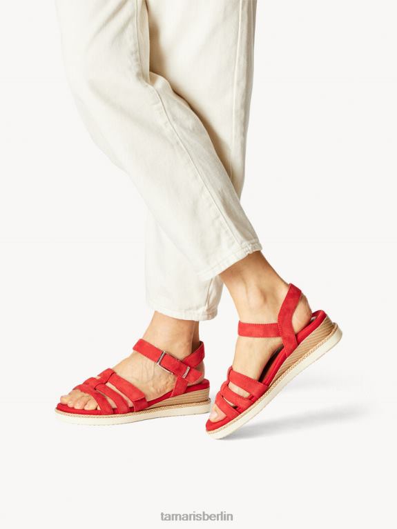 de Tamaris Frauen Sandale aus Leder – rot 0LHV41290 Schuhe