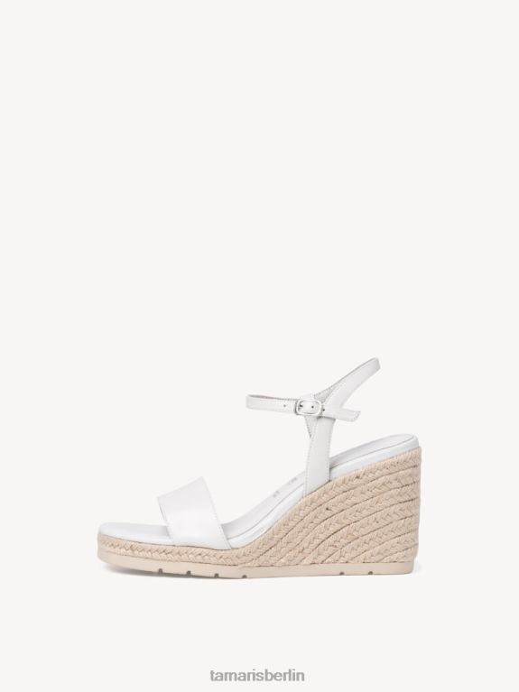 de Tamaris Frauen Sandale aus Leder – weiß 0LHV41312 Schuhe