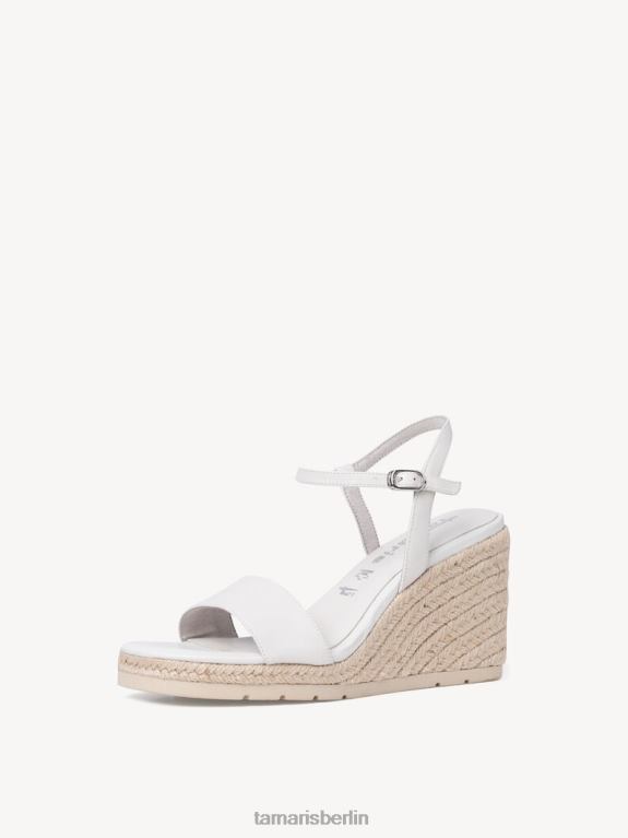 de Tamaris Frauen Sandale aus Leder – weiß 0LHV41312 Schuhe