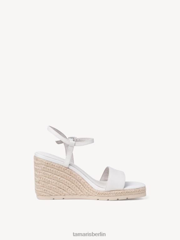 de Tamaris Frauen Sandale aus Leder – weiß 0LHV41312 Schuhe
