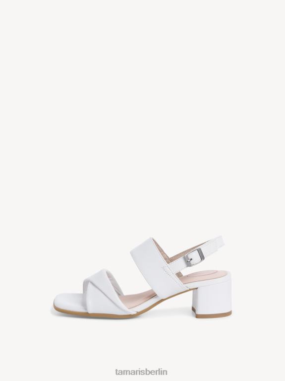 de Tamaris Frauen Sandale aus Leder – weiß 0LHV41543 Schuhe