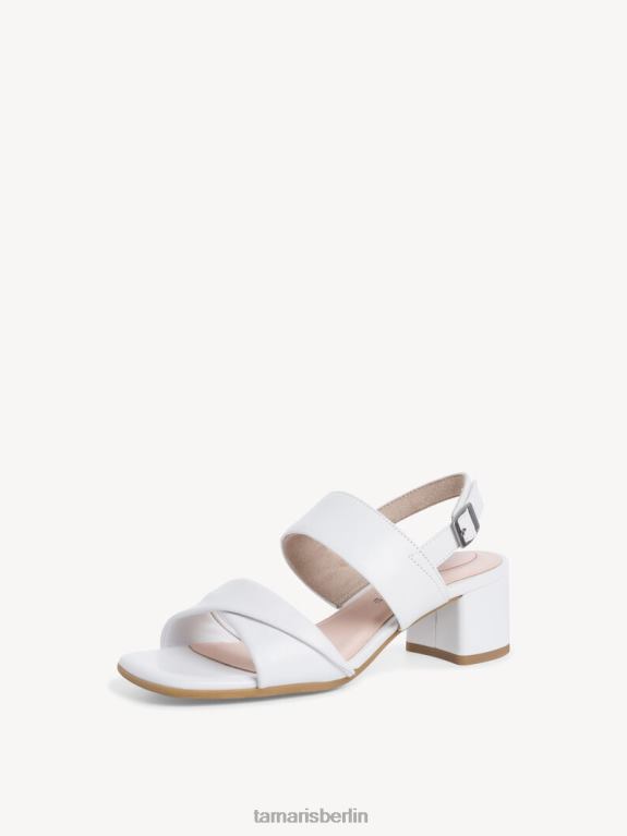 de Tamaris Frauen Sandale aus Leder – weiß 0LHV41543 Schuhe